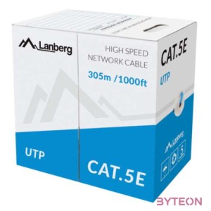 Lanberg LCU5-10CC-0305-B hálózati kábel Kék 305 M Cat5e U,UTP (UTP)