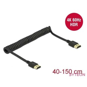 DeLOCK 84967 HDMI kábel 1,5 M HDMI A-típus (Standard) Fekete