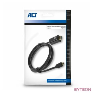 ACT AC7315 video átalakító kábel 2 M USB C-típus HDMI A-típus (Standard) Fekete