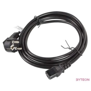 Lanberg CA-C13C-11CC-0030-BK tápkábel Fekete 3 M C13 csatlakozó CEE7,7