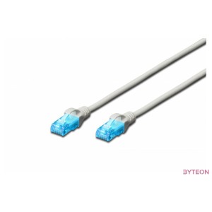 Digitus 5m Cat5e U-UTP hálózati kábel Szürke U,UTP (UTP)