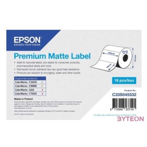 Epson Premium Matte Label Fehér