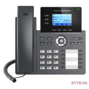 Grandstream Networks GRP2604P IP telefon Fekete 3 sorok LCD