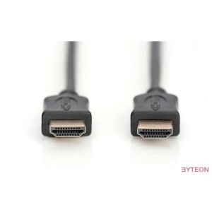 Digitus HDMI 1.4 2m HDMI kábel HDMI A-típus (Standard) Fekete
