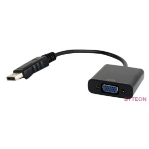 Gembird AB-DPM-VGAF-02 video átalakító kábel VGA (D-Sub) DisplayPort Fekete