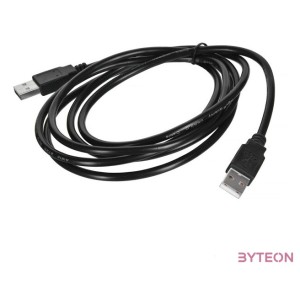 Lanberg CA-USBA-20CU-0018-BK USB kábel 1,8 M USB 2.0 Fekete