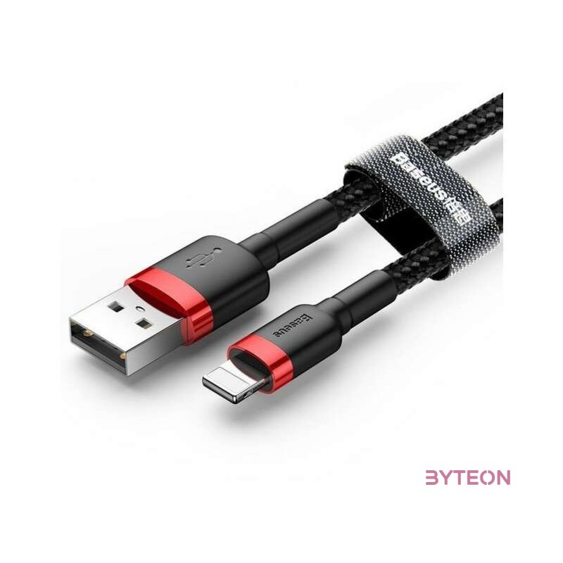 Baseus CALKLF-C19 USB kábel 2 M USB A Fekete, Vörös