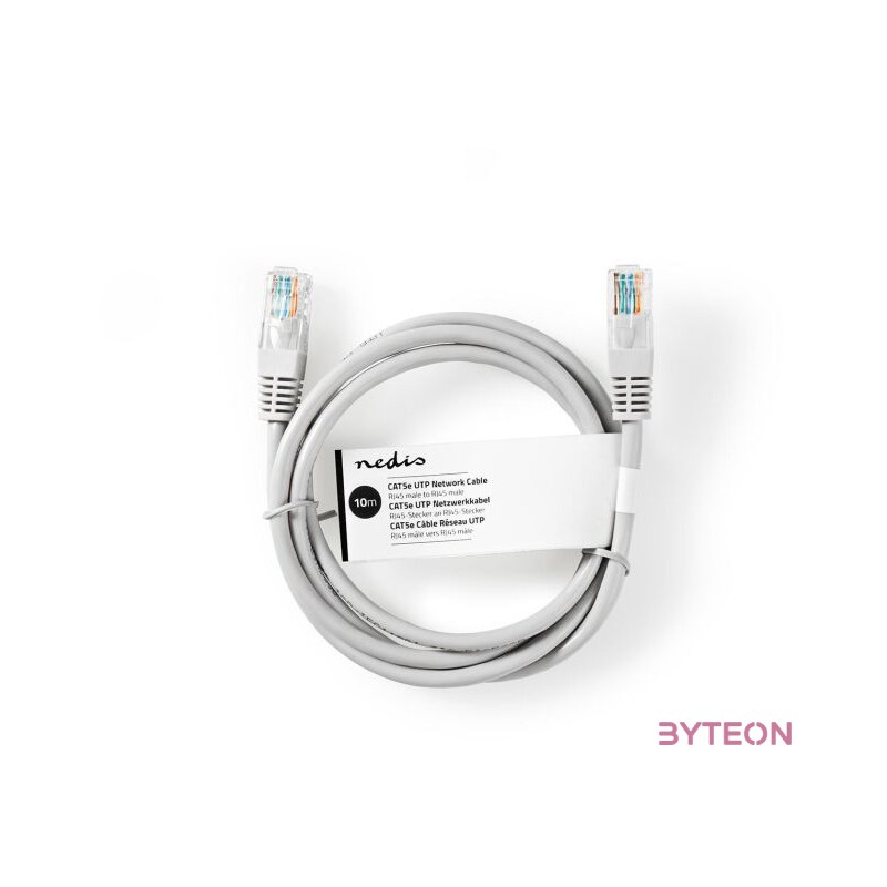 Nedis CCGT85100GY100 hálózati kábel Szürke 10 M Cat5e U,UTP (UTP)