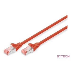 Digitus Cat6 S,FTP hálózati kábel Vörös 3 M S,FTP (S-STP)