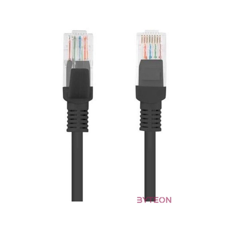 Lanberg PCU5-10CC-0300-BK hálózati kábel Fekete 3 M Cat5e U,UTP (UTP)