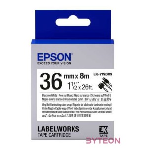 Epson LK-7WBVS címkéző szalag Fehéren fekete