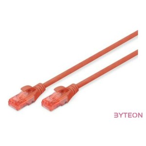 Digitus DK-1617-010,R hálózati kábel Vörös 1 M Cat6 U,UTP (UTP)
