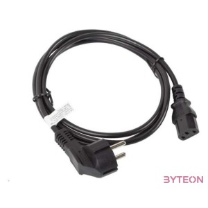 Lanberg CA-C13C-10CC-0018-BK tápkábel Fekete 1,8 M C13 csatlakozó CEE7,7