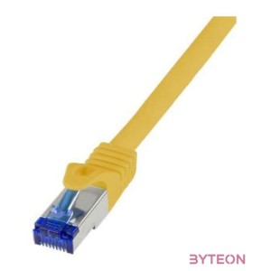 LogiLink C6A017S hálózati kábel Sárga 0,25 M Cat6a S,FTP (S-STP)