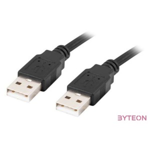 Lanberg CA-USBA-20CU-0018-BK USB kábel 1,8 M USB 2.0 Fekete