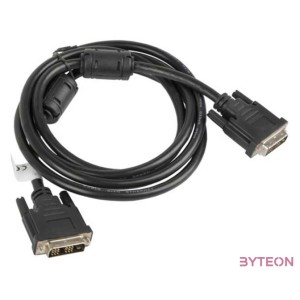 Lanberg CA-DVIS-10CC-0018-BK DVI kábel 1,8 M DVI-D Fekete