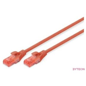 Digitus DK-1617-010,R hálózati kábel Vörös 1 M Cat6 U,UTP (UTP)