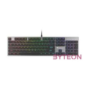 GENESIS Thor 420 RGB billentyűzet USB AZERTY Amerikai angol Ezüst