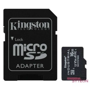 Kingston Technology Industrial memóriakártya 16 GB MicroSDHC UHS-I Class 10