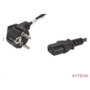 Lanberg CA-C13C-10CC-0018-BK tápkábel Fekete 1,8 M C13 csatlakozó CEE7,7