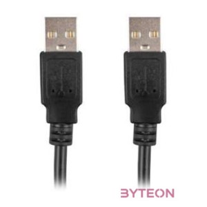 Lanberg CA-USBA-20CU-0018-BK USB kábel 1,8 M USB 2.0 Fekete