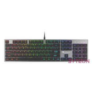 GENESIS Thor 420 RGB billentyűzet USB AZERTY Amerikai angol Ezüst
