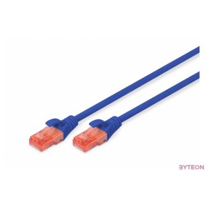Digitus 0.5m CAT6 U-UTP hálózati kábel Kék 0,5 M U,UTP (UTP)