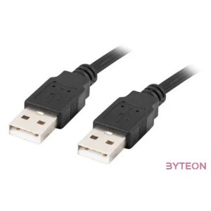 Lanberg CA-USBA-20CU-0018-BK USB kábel 1,8 M USB 2.0 Fekete