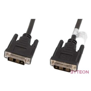 Lanberg CA-DVIS-10CC-0018-BK DVI kábel 1,8 M DVI-D Fekete