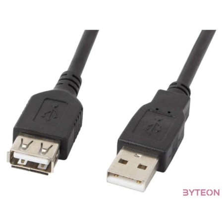 Lanberg CA-USBE-10CC-0018-BK USB kábel 1,8 M USB 2.0 USB A Fekete