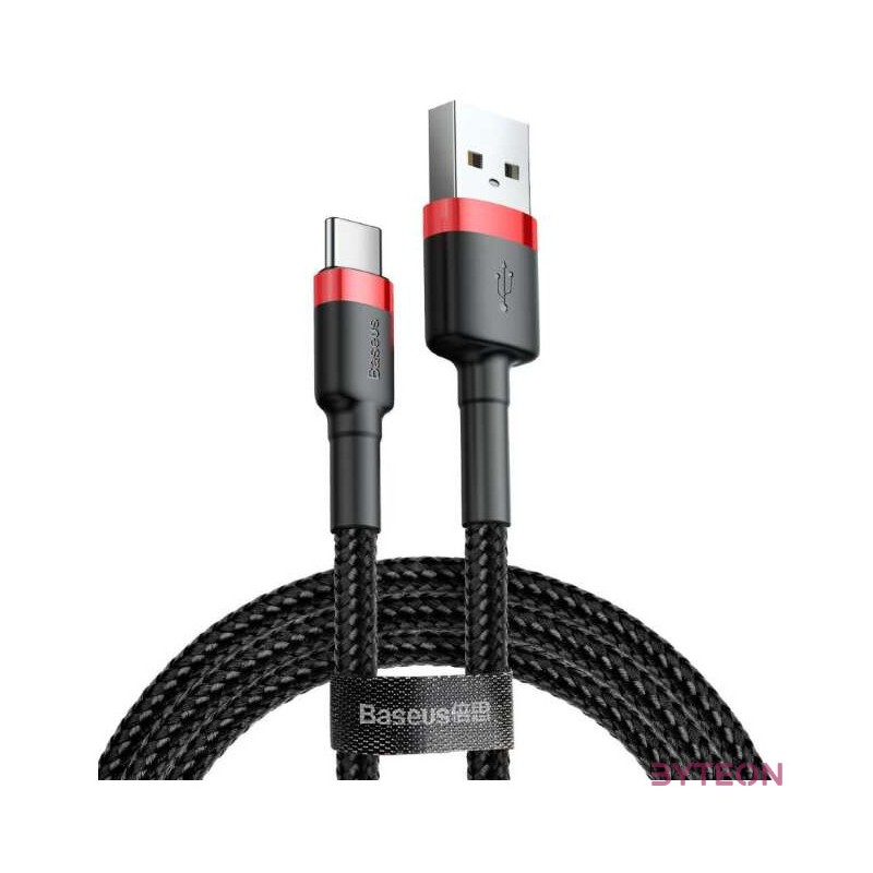 Baseus Cafule USB kábel 2 M USB A USB C Fekete, Vörös