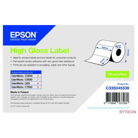 Epson High Gloss Label