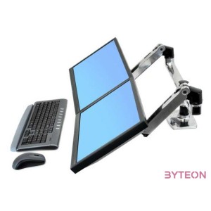 Ergotron LX Series 45-245-026 asztali TV konzol 68,6 cm (27) Kapcsos,csavaros rögzítés Ezüst