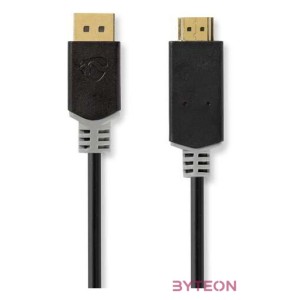 Nedis CCBW37100AT20 video átalakító kábel 2 M DisplayPort HDMI Antracit