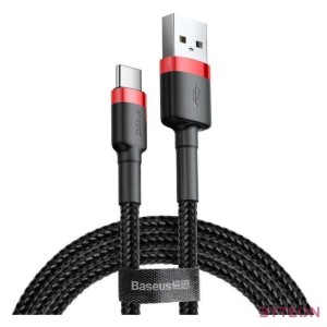 Baseus Cafule USB kábel 2 M USB A USB C Fekete, Vörös