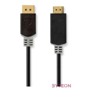 Nedis CCBW37100AT20 video átalakító kábel 2 M DisplayPort HDMI Antracit