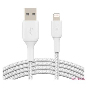Belkin CAA002BT2MWH Lightning kábel 2 M Fehér