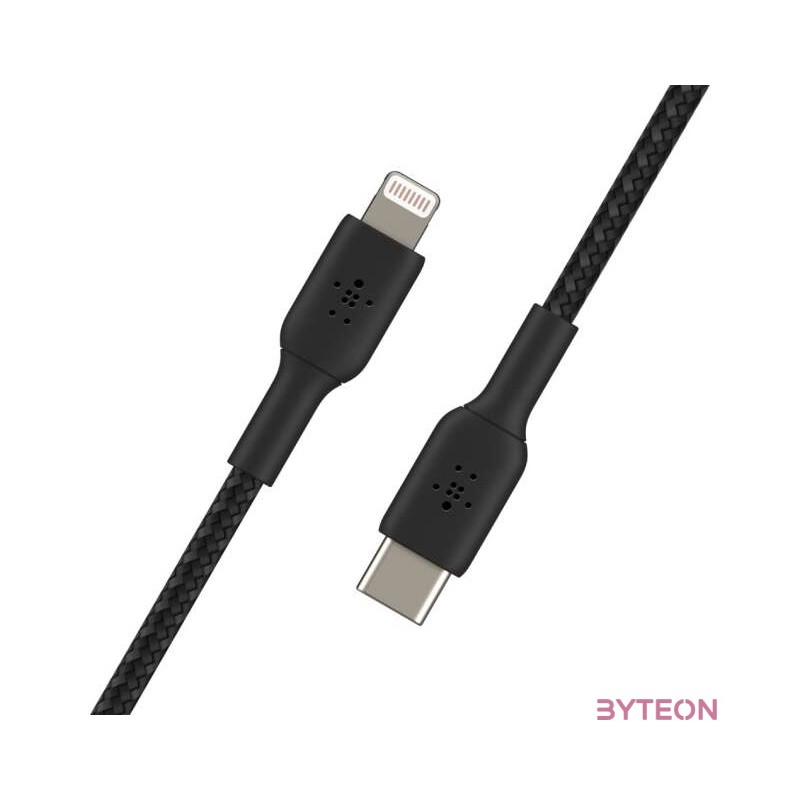 Belkin CAA004BT1MBK Lightning kábel 1 M Fekete