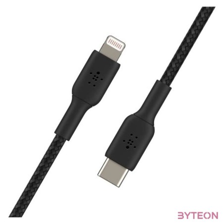 Belkin CAA004BT1MBK Lightning kábel 1 M Fekete