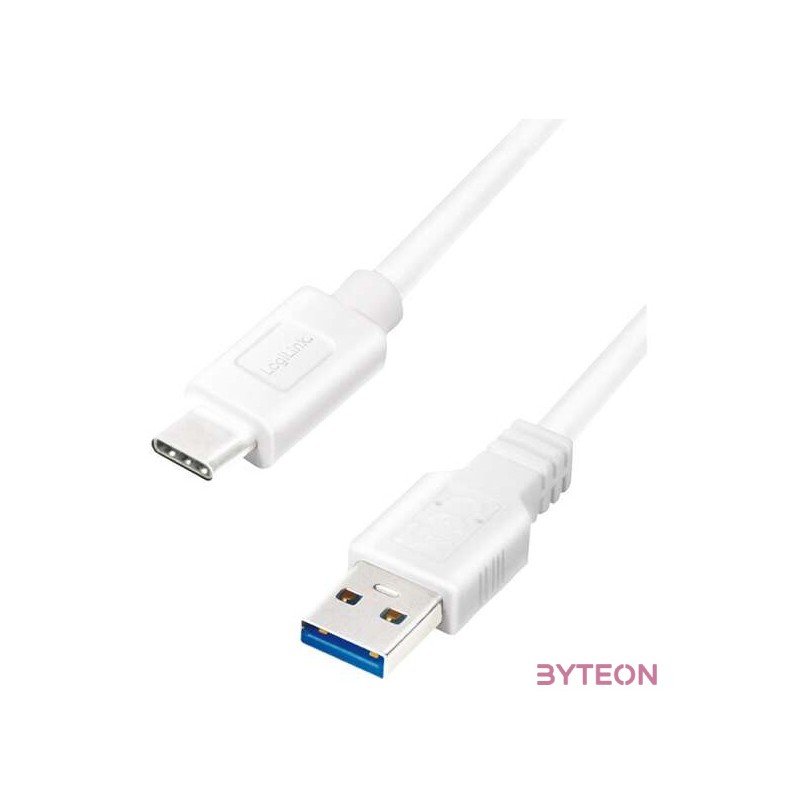 LogiLink CU0173 USB kábel 0,5 M USB 3.2 Gen 1 (3.1 Gen 1) USB A USB C Fehér