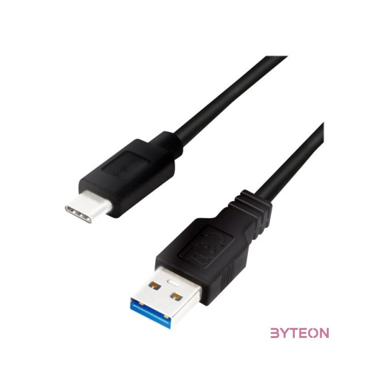 LogiLink CU0171 USB kábel 3 M USB 3.2 Gen 2 (3.1 Gen 2) USB A USB C Fekete