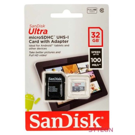SanDisk Ultra microSD memóriakártya 32 GB MiniSDHC UHS-I Class 10