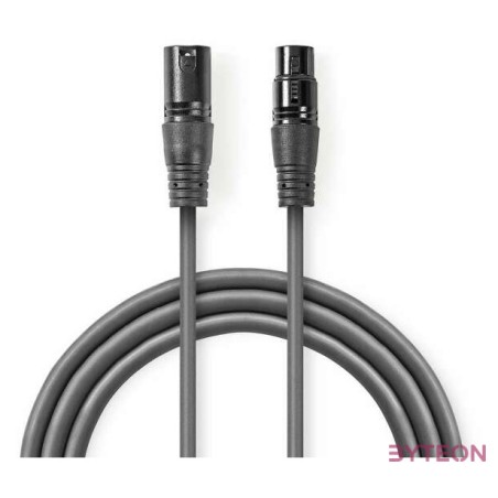 Nedis COTG15010GY100 audio kábel XLR (3-pin) Szürke