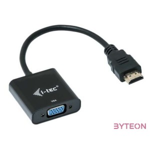 i-tec HDMI2VGAADA video átalakító kábel 0,15 M HDMI VGA Fekete