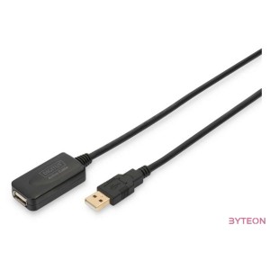 Digitus USB 2.0 5m USB kábel USB A Fekete