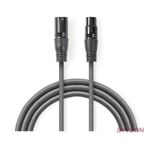 Nedis COTG15010GY100 audio kábel XLR (3-pin) Szürke