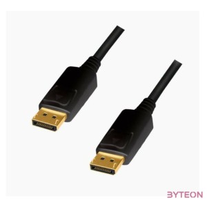 LogiLink CD0103 DisplayPort kábel 5 M Fekete