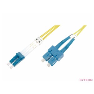 Digitus DK-292SCA3LC-02 száloptikás kábel 2 M SC,APC LC I-VH OS2 Sárga