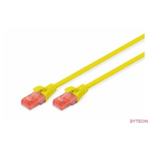 Digitus DK-1617-0025,Y hálózati kábel Sárga 0,25 M Cat6 U,UTP (UTP)