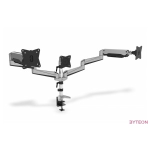 Digitus DA-90363 asztali TV konzol 68,6 cm (27) Rögzítőelemes Fekete, Szürke